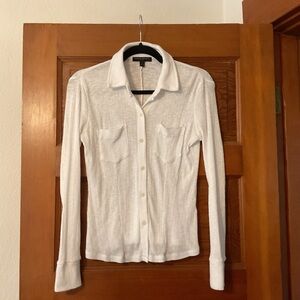 Banana Republic Crisp White Collared Shirt
